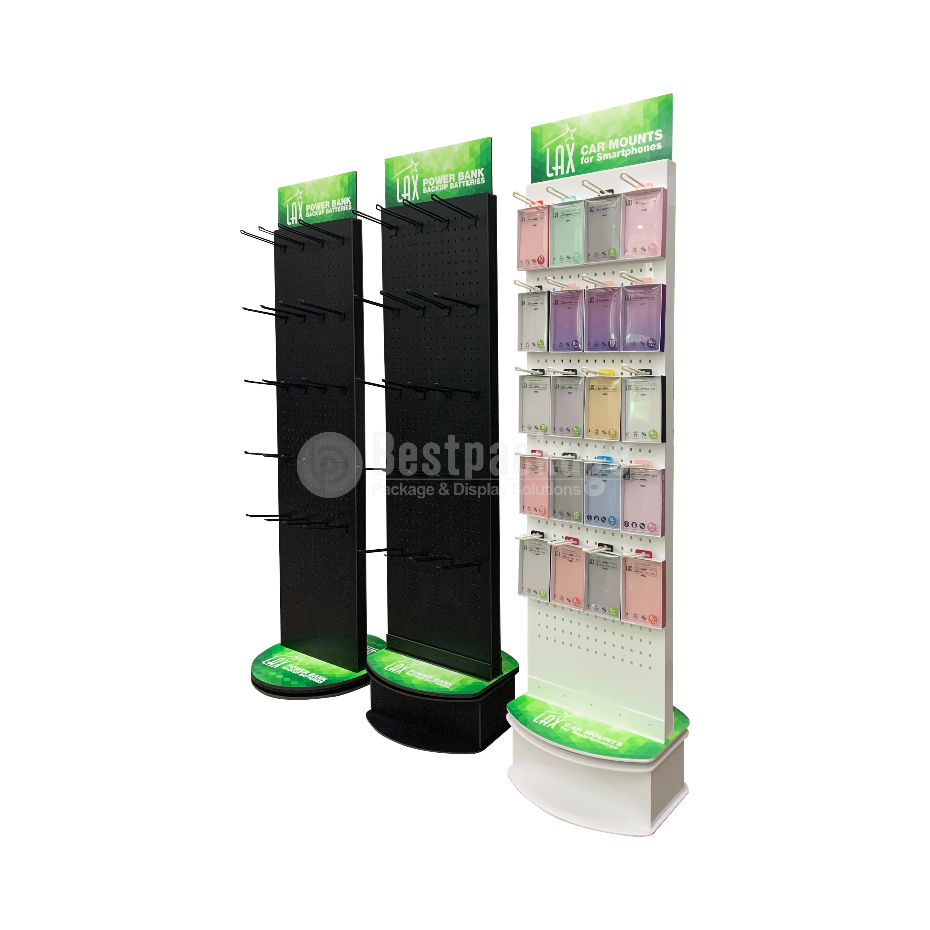 DPF01004 Plastic Pegboard Display, Small Electronic Display, Accessory Display, Spinning Floor Display