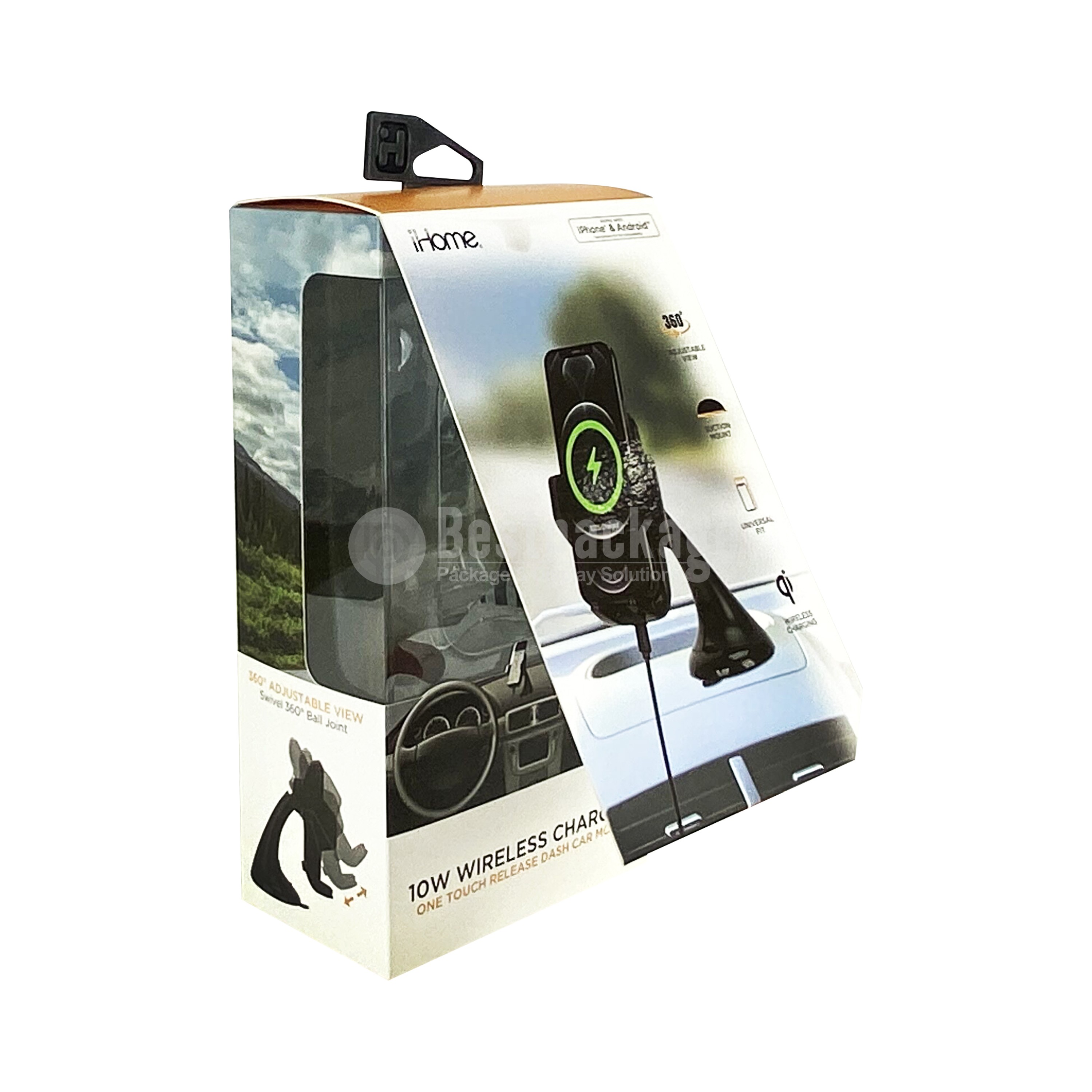 RT01022 Card Stock Paper box, Car Mount Package, Electronic Package,