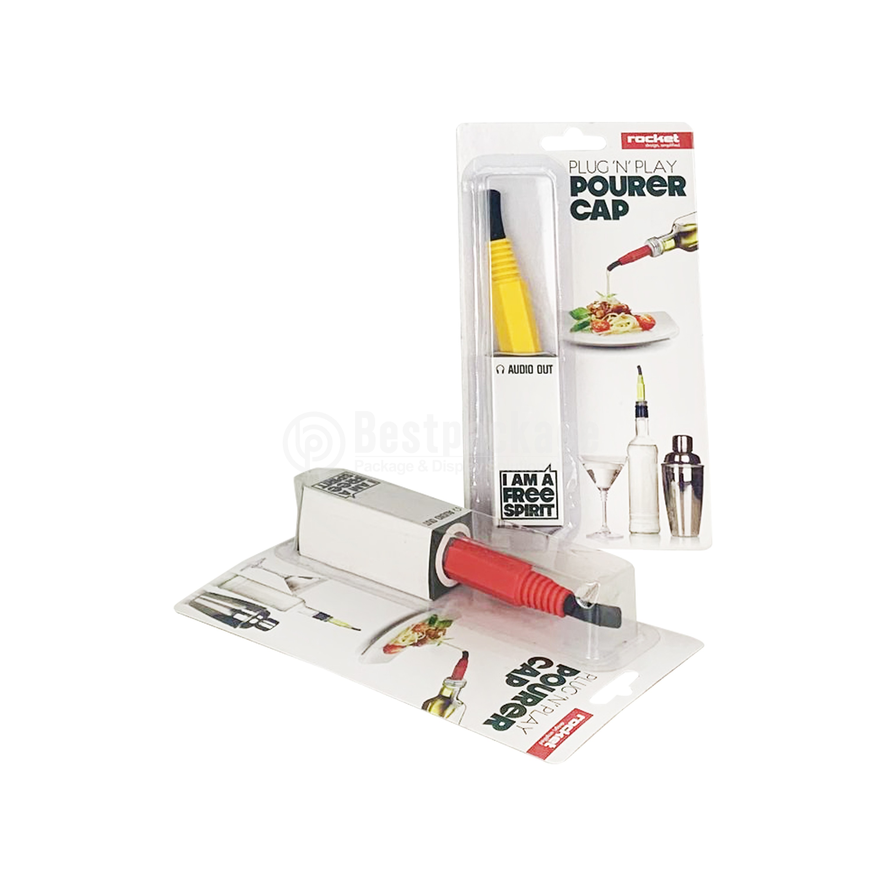RT05003 Trapped Blister Package, Pourer cap Package,Kitchen Package,