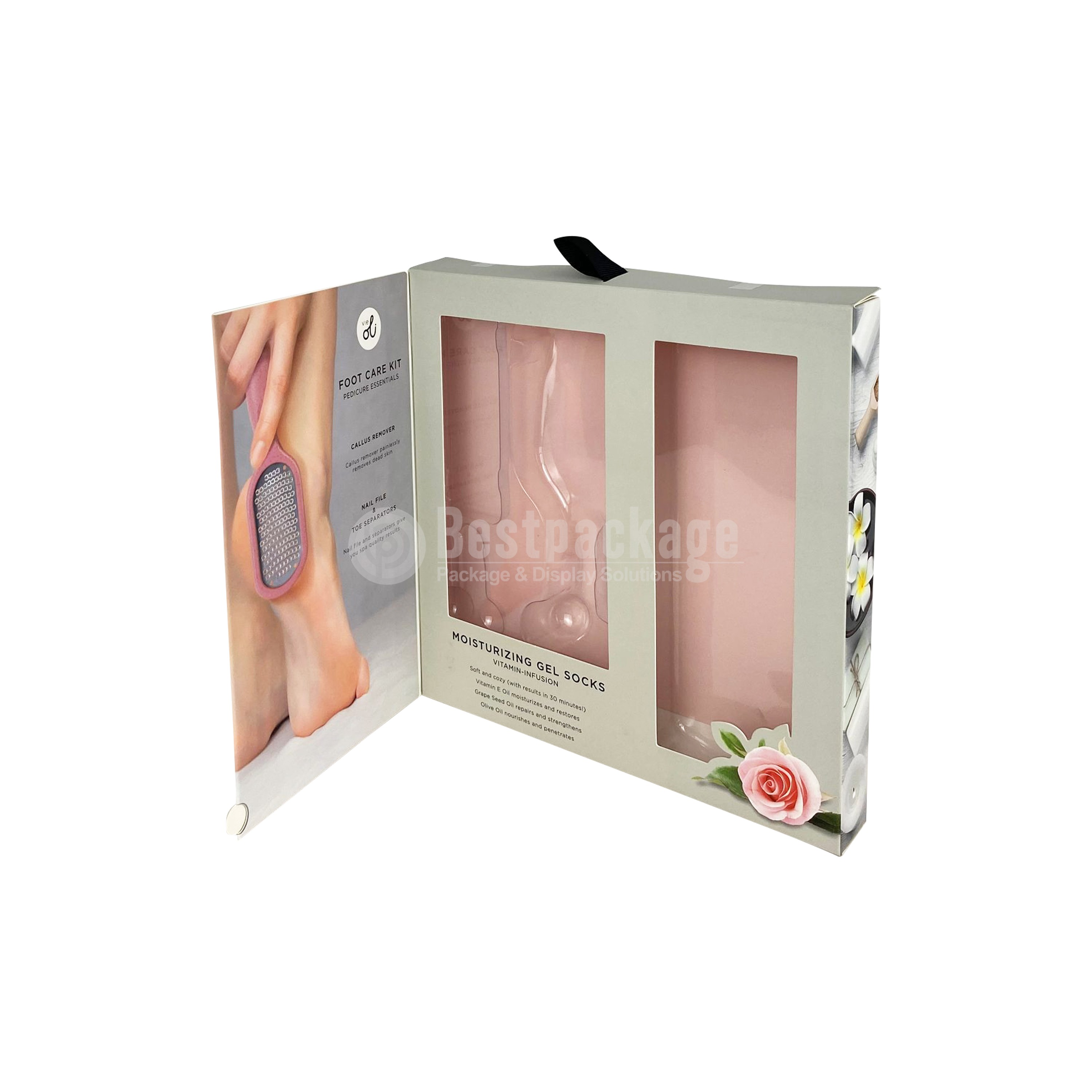 RT01037 Card Stock Paper box, Foot care kit Package, Beauty Package,