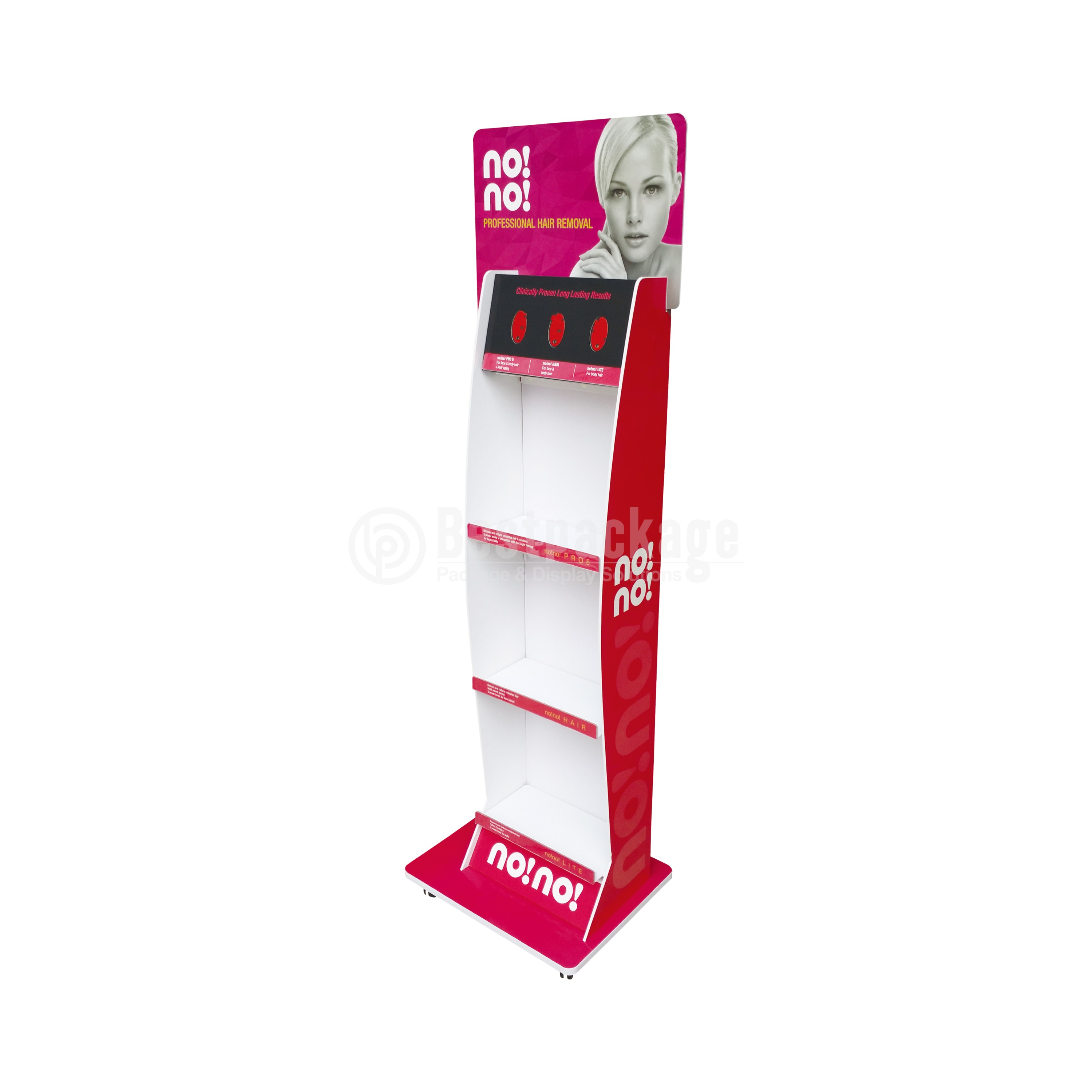 DPF01012 Foamex Floor Display,  Cosmetic Shelf Display, 